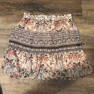 Light pink patterned skirt from Loft!